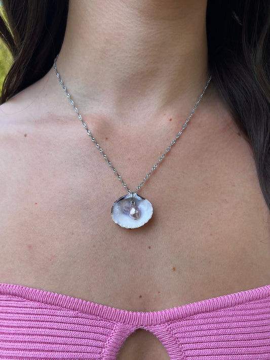 Collier hidden pearl